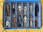 Vintage Star Wars First 12 Action Figure Lot with Storage Case 1977 Hong Kong