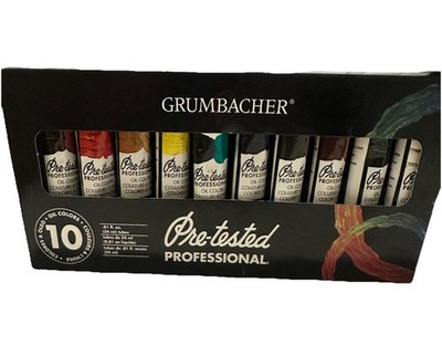 Grumbacher Oil Color Set, 0.81 Fl Oz (Pack of 10), Multicolor