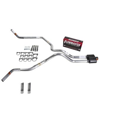 Ram 09-13 dual exhaust 2.5 MA pipe Flowmaster Super 10 RW Tip Corner exit