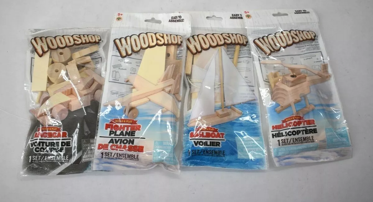 Race Car Wooden Model Build & Play Easy Assembly Arts & Craft Kit  by WoodShop