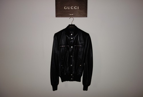 Leather Bomber Jacket 