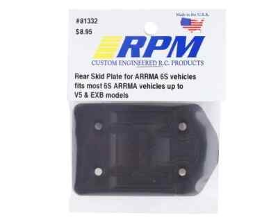 RPM 81332 Arrma 6S Kraton/Outcast Rear Skid Plate