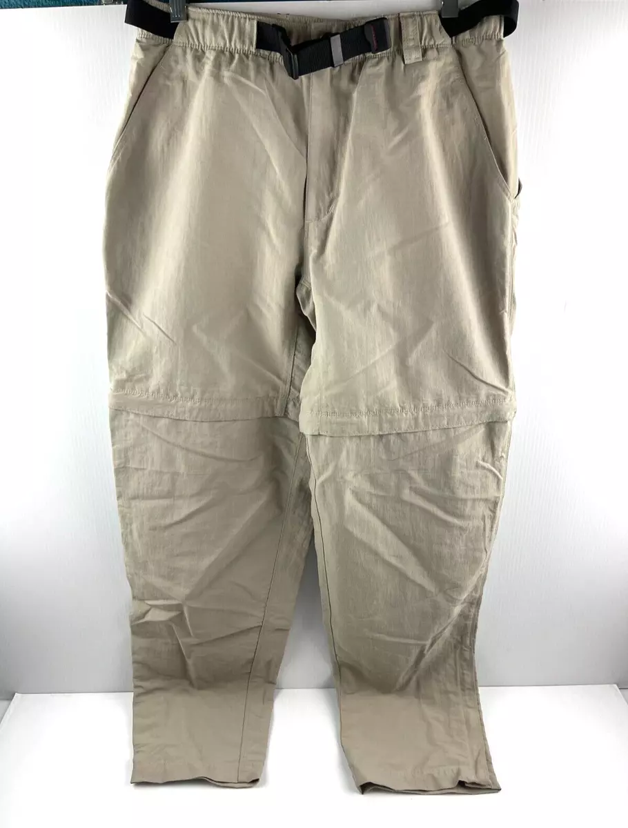 THE NORTH FACE CONVERTIBLE BELT NYLON CARGO HIKING PANTS MEN'S 28X31 KHAKI  TAN