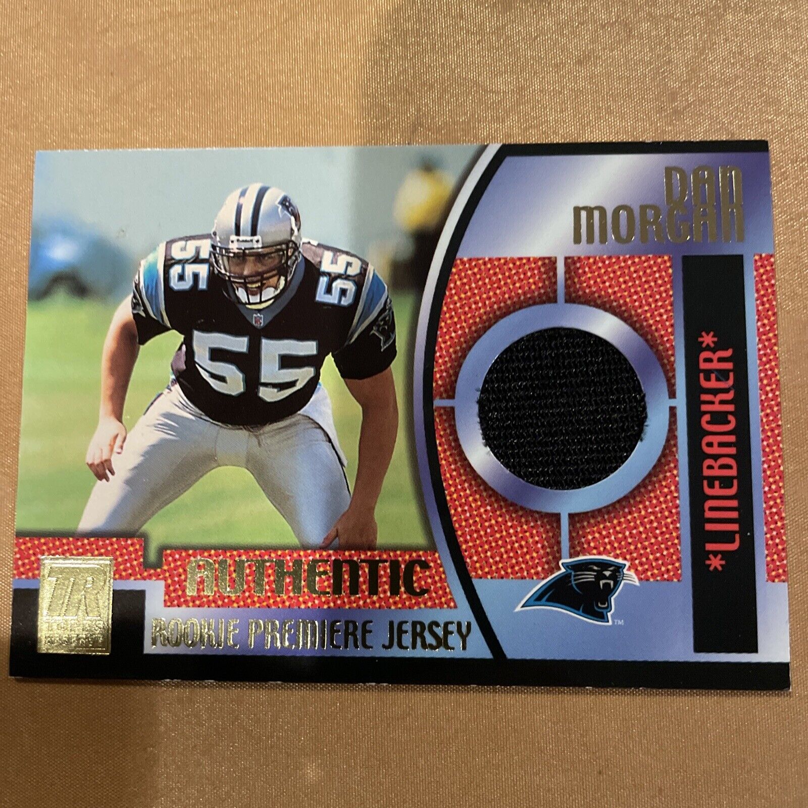 2001 Topps Reserve Rookie Premiere Relics Dan Morgan #TRR-DM Rookie RC Panthers