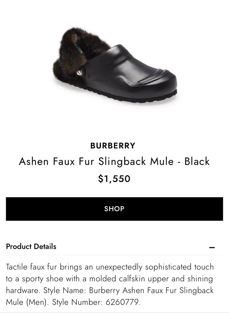 Pelliccia Burberry London Ashen M HF nuova taglia 43