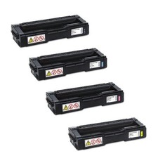 Ricoh Type SPC310HA 406475, 406476, 406477, 406478 Toner Cartridge Set OEM
