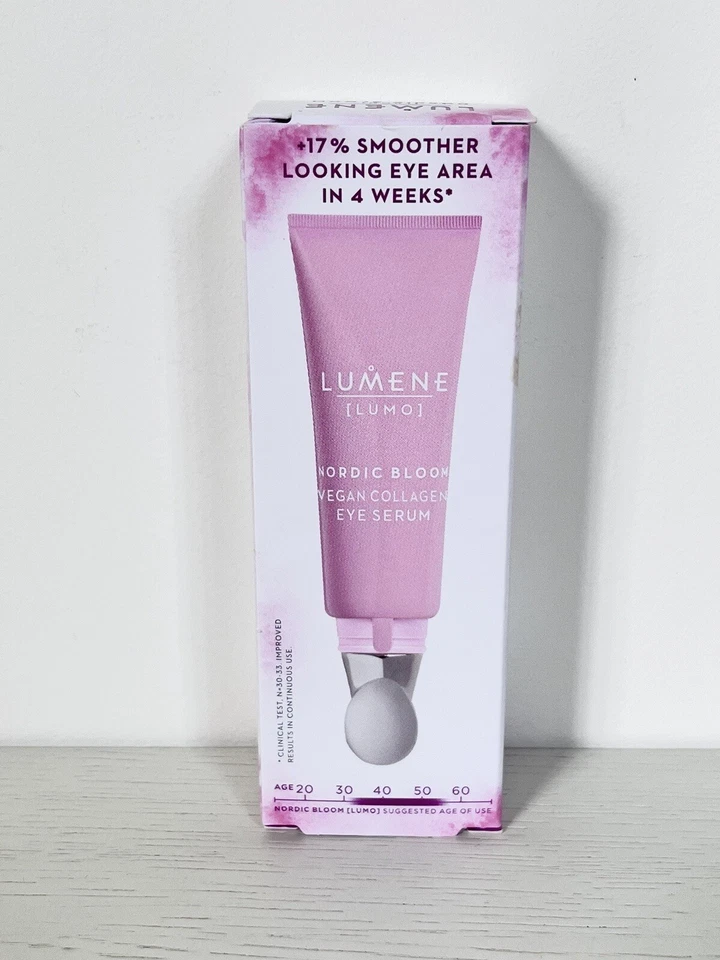 Lumene Nordic Bloom [LUMO] веганская коллагеновая сыворотка для глаз ПОЛНЫЙ РАЗМЕР - НОВАЯ - РЕКОМЕНДУЕМАЯ РОЗНИЧНАЯ ЦЕНА 29,50 фунтов - Изображение 3 из 4