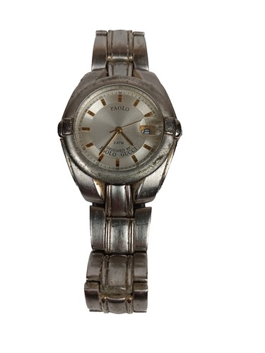 PAOLO GUCCI PG873WB STEEL WOMENS WATCH BLACK DIAL QUARTZ 