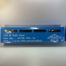 Allen Tel CAT.5E 24 Port Patch Panel AT55B-PNL-24 - New