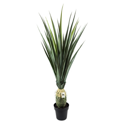 Naturgetreue Kunst-Agave im Topf - hochwertige Kunstpflanze 115 cm