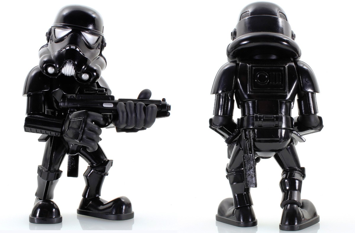 Sideshow Medicom Toy Star Wars SHADOW STORMTROOPER Vinyl Doll VCD Blackhole NEW