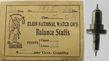 Elgin Watch 12s 1915 watch part: balance staff 723