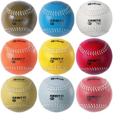 Markwort Weighted 12" Softball Lightweight Leather Training Workout Ball SBWT