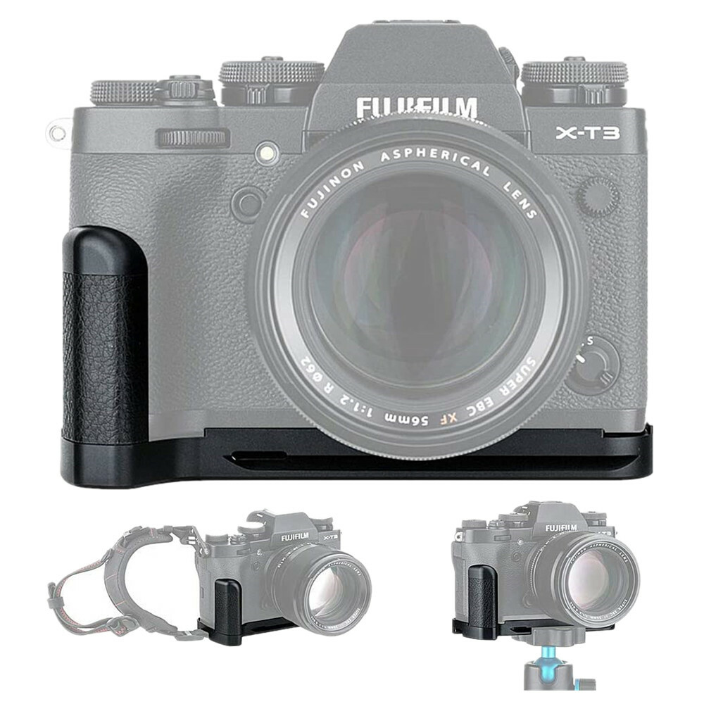 JJC Metal Camera Hand Grip Holder Bracket for Fujifilm Fuji X-T3 X