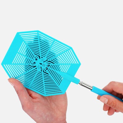 2 Scacciamosche Telescopici XXL 75 Cm – Manico Estensibile In Materiale Infrangibile – Efficace Contro Mosche E Insetti