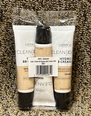 x3 Catrice Clean ID Hydro BB Cream 020 Medium 1 Oz/each