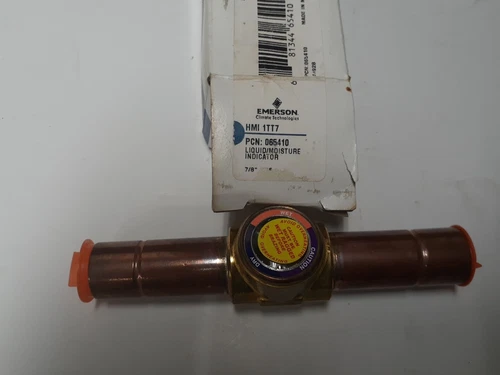 Emerson HMI 1TT7 Refrigerant Liquid/Moisture Indicator 065410 5T95 7/8" ODF