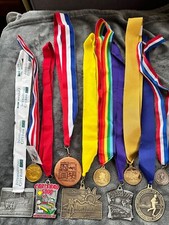 Lot of 10 Different Race / Running / Other / Marathon Medal Collection 6