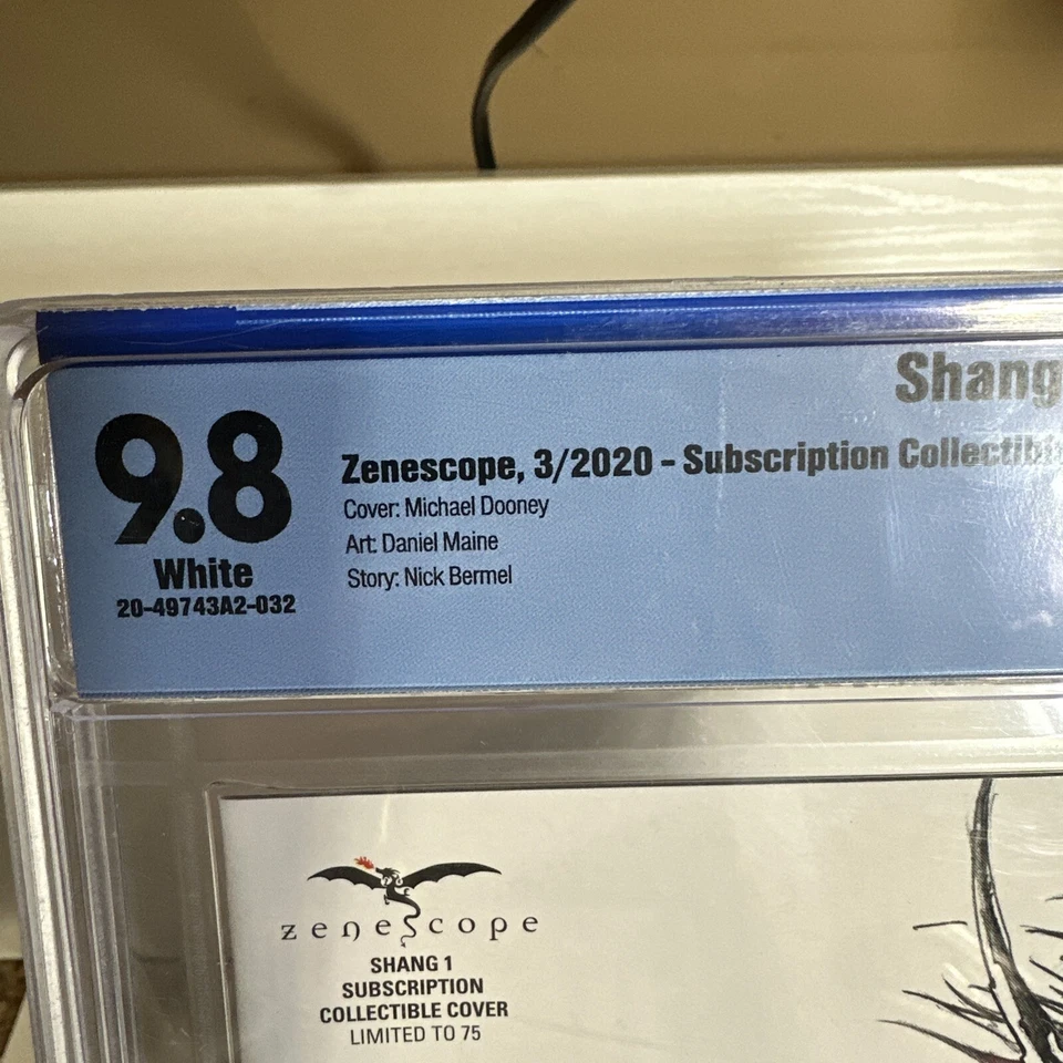 Shang #1 Zenescope Subscription Collectible Cover CBCS 9.8 White LE 75 A9 - Image 3 of 4