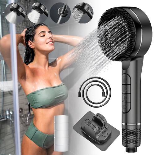 Filtered Shower Head with Handheld Spray with 4 Modes High Pressure Water Saving
