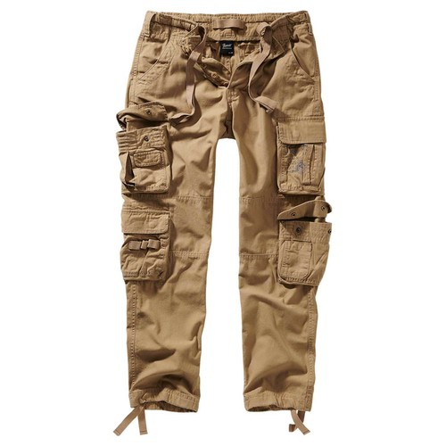 BRANDIT PURE SLIM FIT TROUSERS BEIGE 