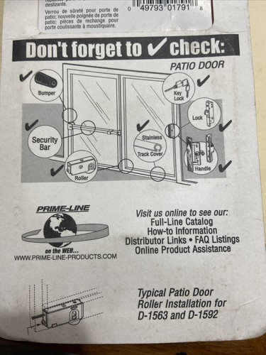 Prime-Line D 1791 Steel Sliding Door Roller Tandem Assembly 1-1/8 in. Diamete... - Picture 4 of 4