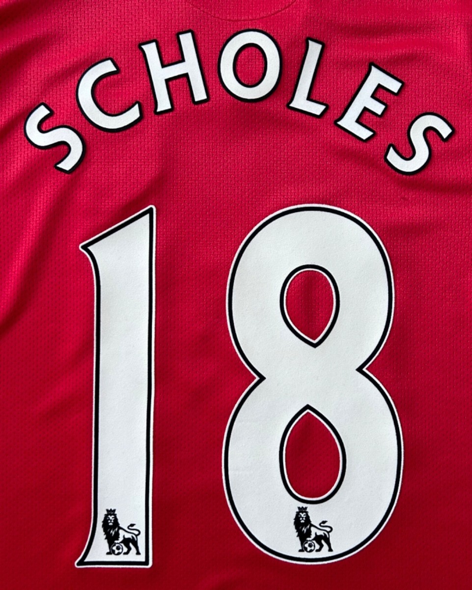 2007/08/09 Nike Manchester United Paul Scholes Treble Jersey