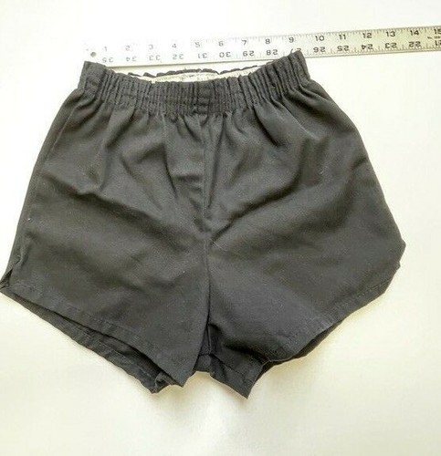 Kids Black Gym Shorts Augusta Sportswear Size Medium Waist 18 to 25 made in USA - Picture 2 of 9