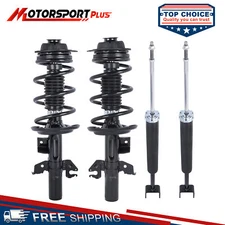 4PCS Front Rear Shocks Struts w/ Coil Springs For 2013-2016 Dodge Dart