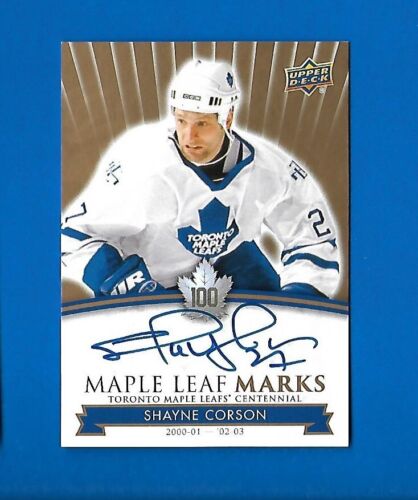2017-18 TORONTO MAPLE LEAFS CENTENNIAL LEAF MARKS AUTOGRAPH & AKA CARD SEE LIST - Picture 82 of 91