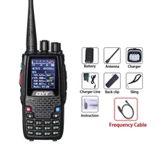 QYT KT-8R Quad Band Walkie Talkie U/VHF Handheld 5W 2 Way Radio + Program Cable