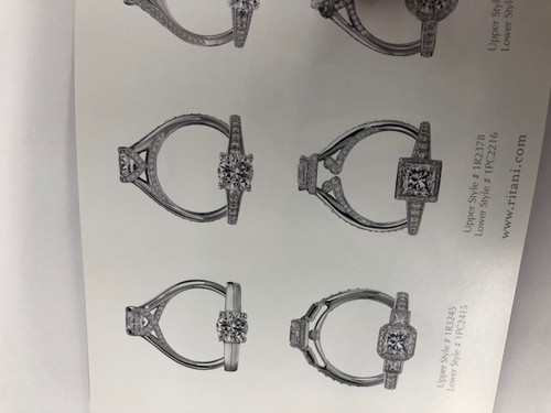 RITANI 2 Karat Weißgold 0,12 kt Diamant Verlobungsring Brandneu in Box G VS1 - Bild 8 von 9