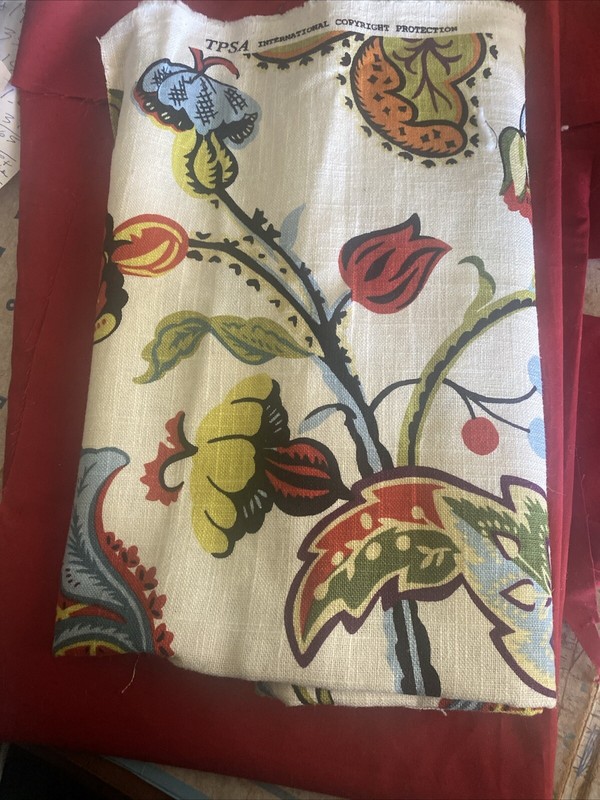 Good Looking Colorful Floral Flowers Fabric~7/8 Yard x 56”