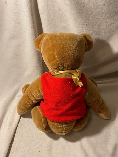 Clemens Germany Spieltiere Jointed Mohair Bear 15 inch- vintage w/ tags & bow - Picture 2 of 8