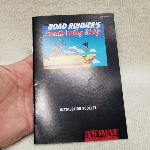 Road Runner's Death Valley Rally Super Nintendo Libretto Istruzioni SOLO Manuale! - Foto 7 di 10