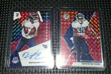 2020 Mosaic #233 Darrynton Evans RC Rookie Auto Titans Red Fusion Choice 36/80 