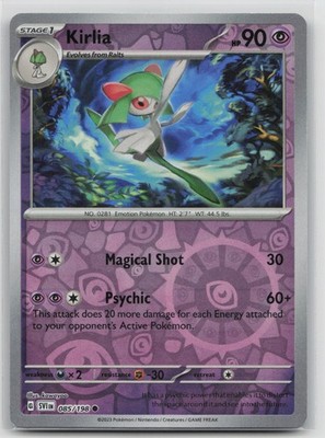 Kirlia Reverse Holo Common SV01: Scarlet & Violet Base Set 085/198 LP-NM