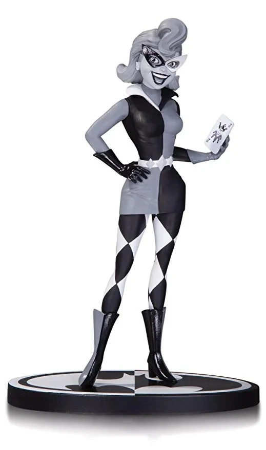 Batman Black & White Harley Quinn Paul Dini Statue DC Collectibles
