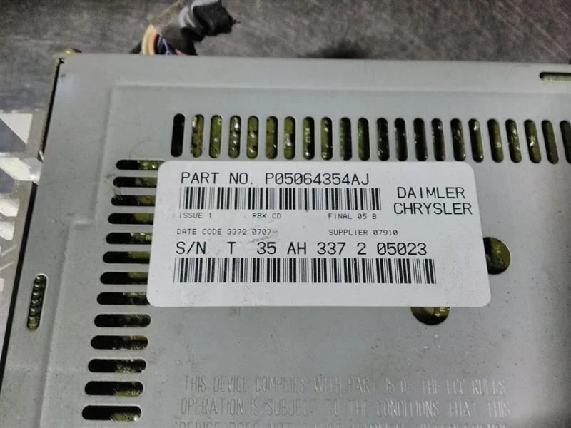 Equipo de audio receptor de radio identificación de radio Rbk compatible con 02-07 caravana 173067 Foto 3 de 4