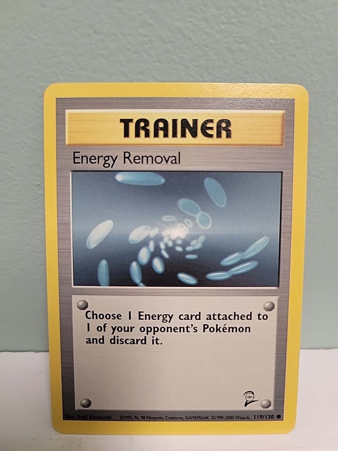 Pokemon TCG Energy Removal 119/130 Base Set 2 Common Regular LP