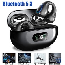 Wireless Bluetooth Earbuds with LED Display Charging Case for iPhone  Android