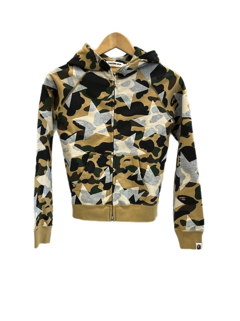A Bathing Ape BAPE STA Camouflage Full Zip Hoodie XXS Cotton Used From Japan