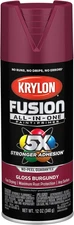 Fusion All-In-One Adhesive Spray Paint for Indoor/Outdoor Use, 12 Oz, Burgundy