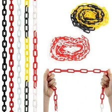 Barrier Chain Plastic Link Visible Warn Barrier Safety Fence Line Warning Chain