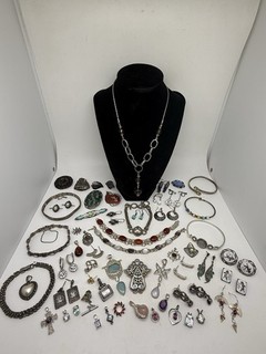 Vintage 925 Sterling Silver Jewelry Lot 404 Grams
