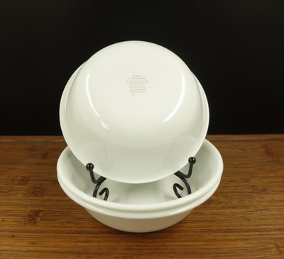 3 Corelle White Cereal/Soup Bowls 6''