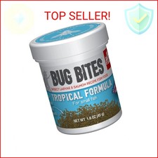 Fluval Bug Bites Tropical Fish Food, Small Granules for Small to Medium Sized Fi