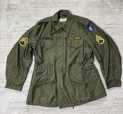 VTG 1961 US Army M65 Field Jacket OG107 S/Sgt E6 Named Vietnam Era