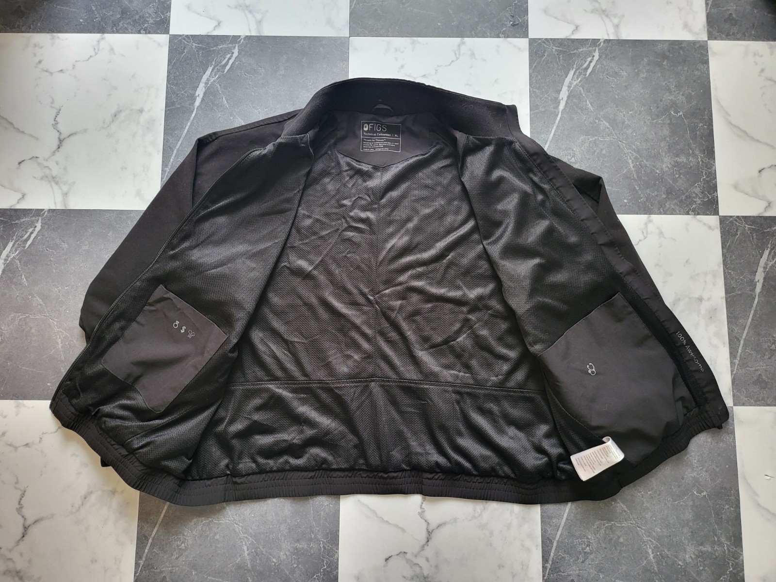 Figs Scrub Jacket Black Technical Collection Prof… - image 2