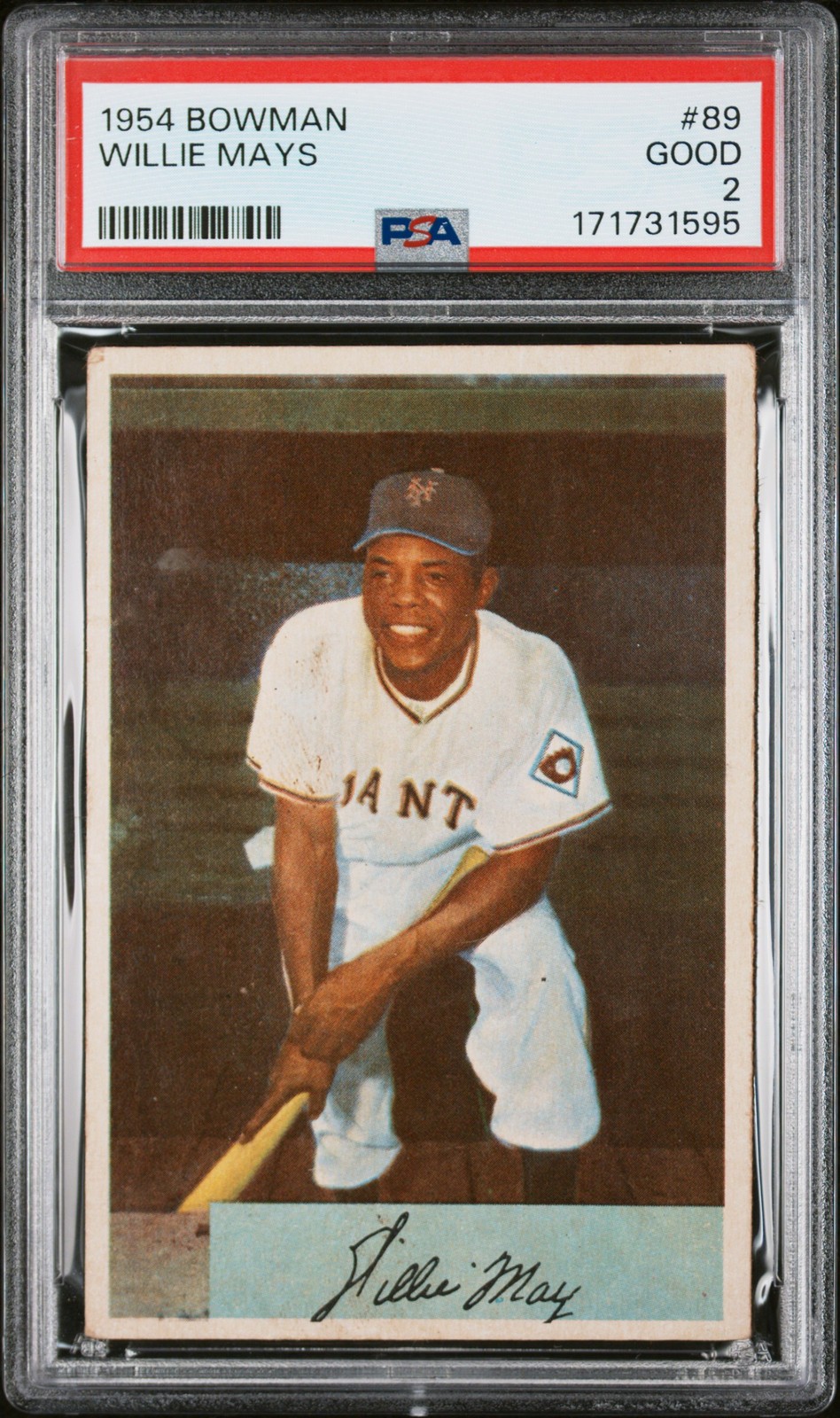 1954 Bowman 89 Willie Mays PSA 2 171731595